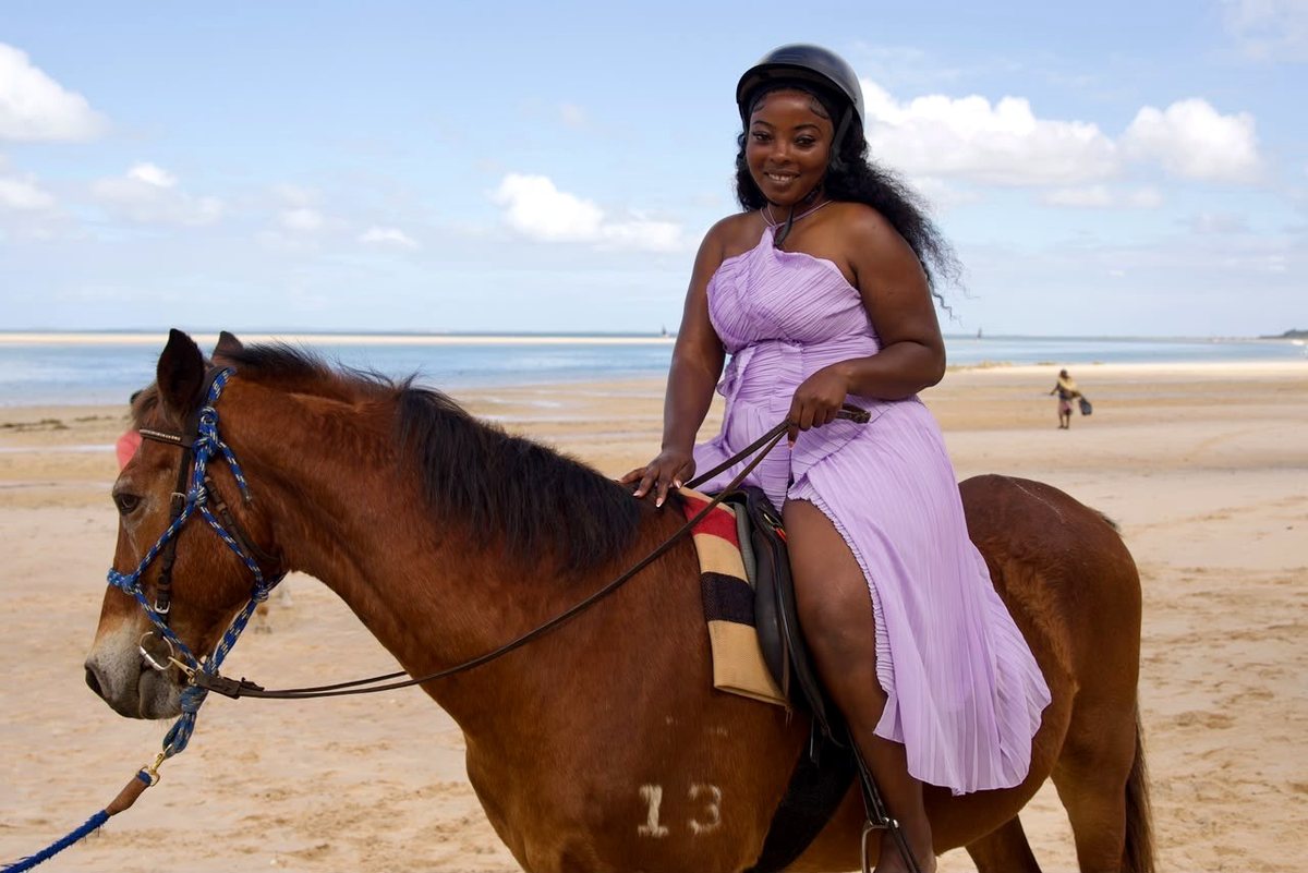Riding along the beach at Vilanculos